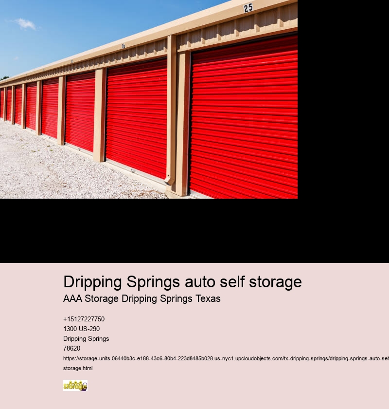 drive-up self storages near Dripping Springs