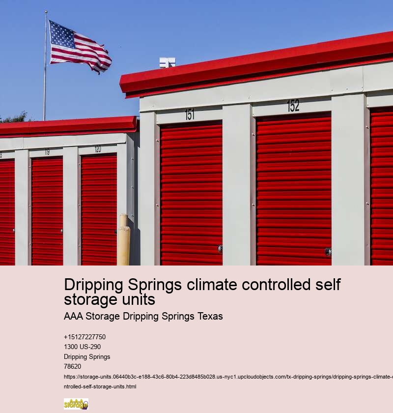 climate controlled self storages Dripping Springs