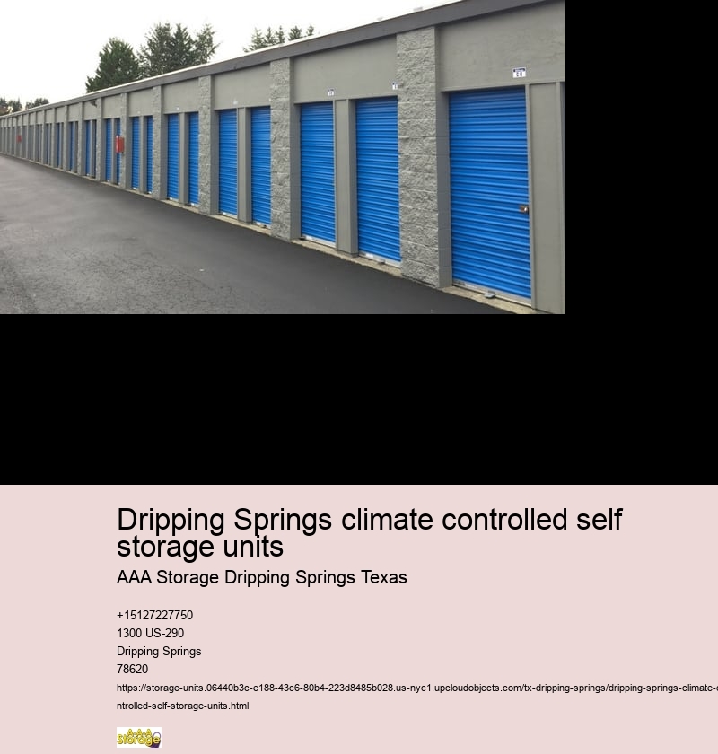 drive-up storage facility near Dripping Springs