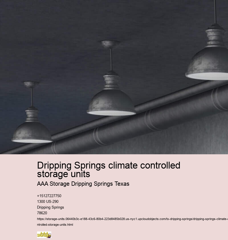 climate controlled storage near Dripping Springs