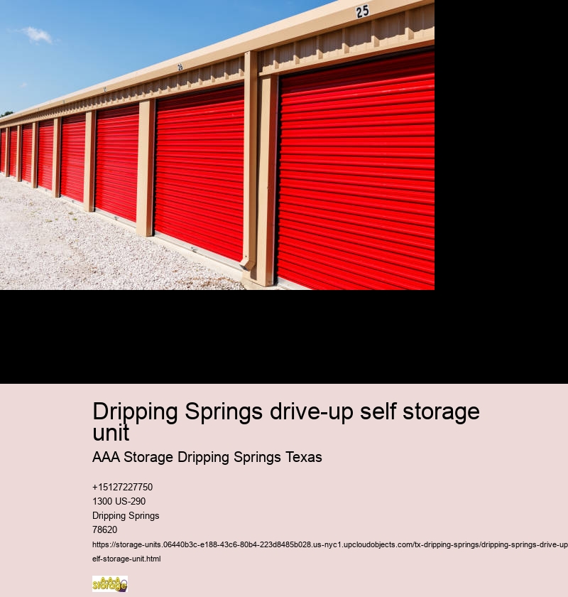 self storage facility near Dripping Springs