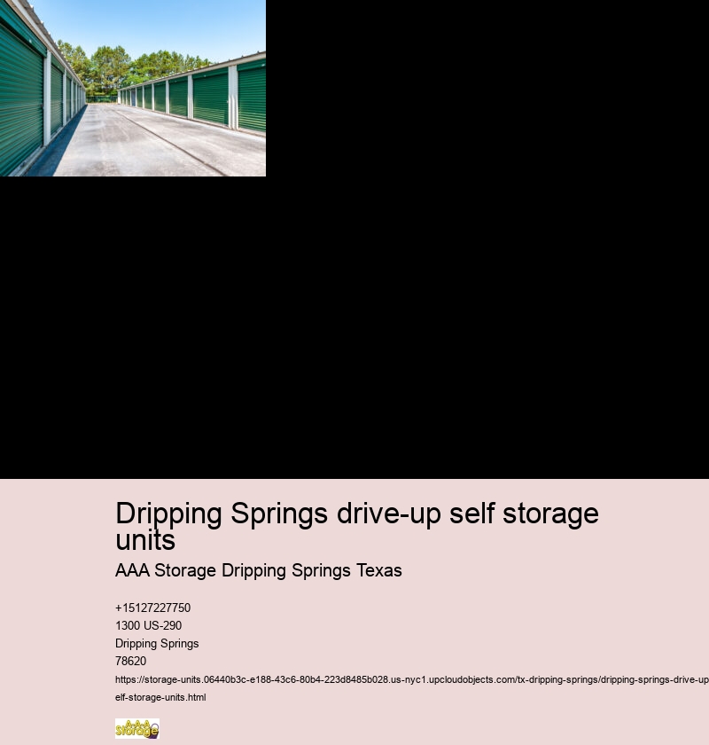 drive-up self storage facilities near Dripping Springs