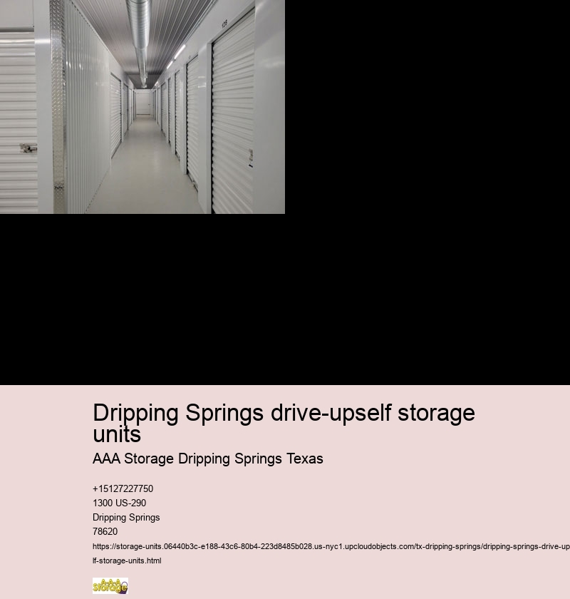 dripping springs storage units