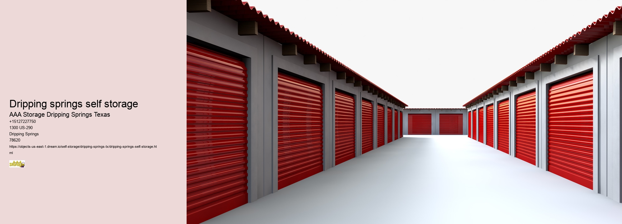 drive-up self storage facility Dripping Springs