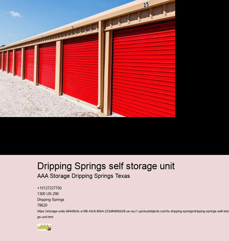 storage facilities dripping springs texas