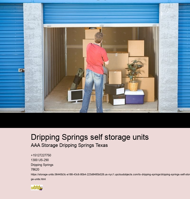 drive-up self storage units near Dripping Springs