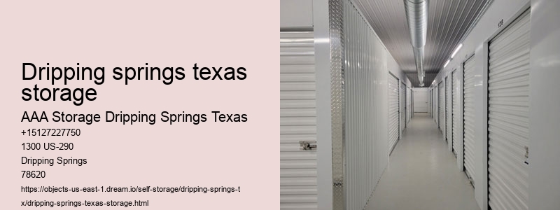 drive-up storage unit Dripping Springs