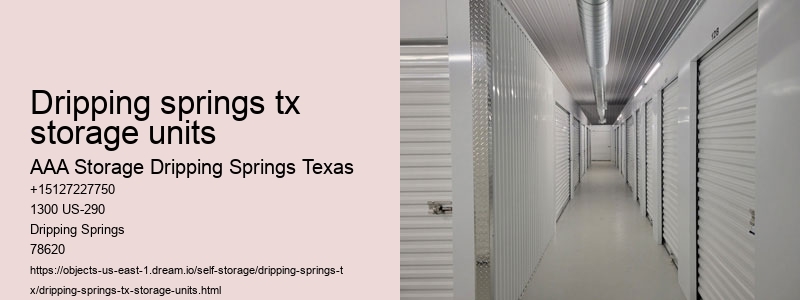 drive-up self storage facility near Dripping Springs
