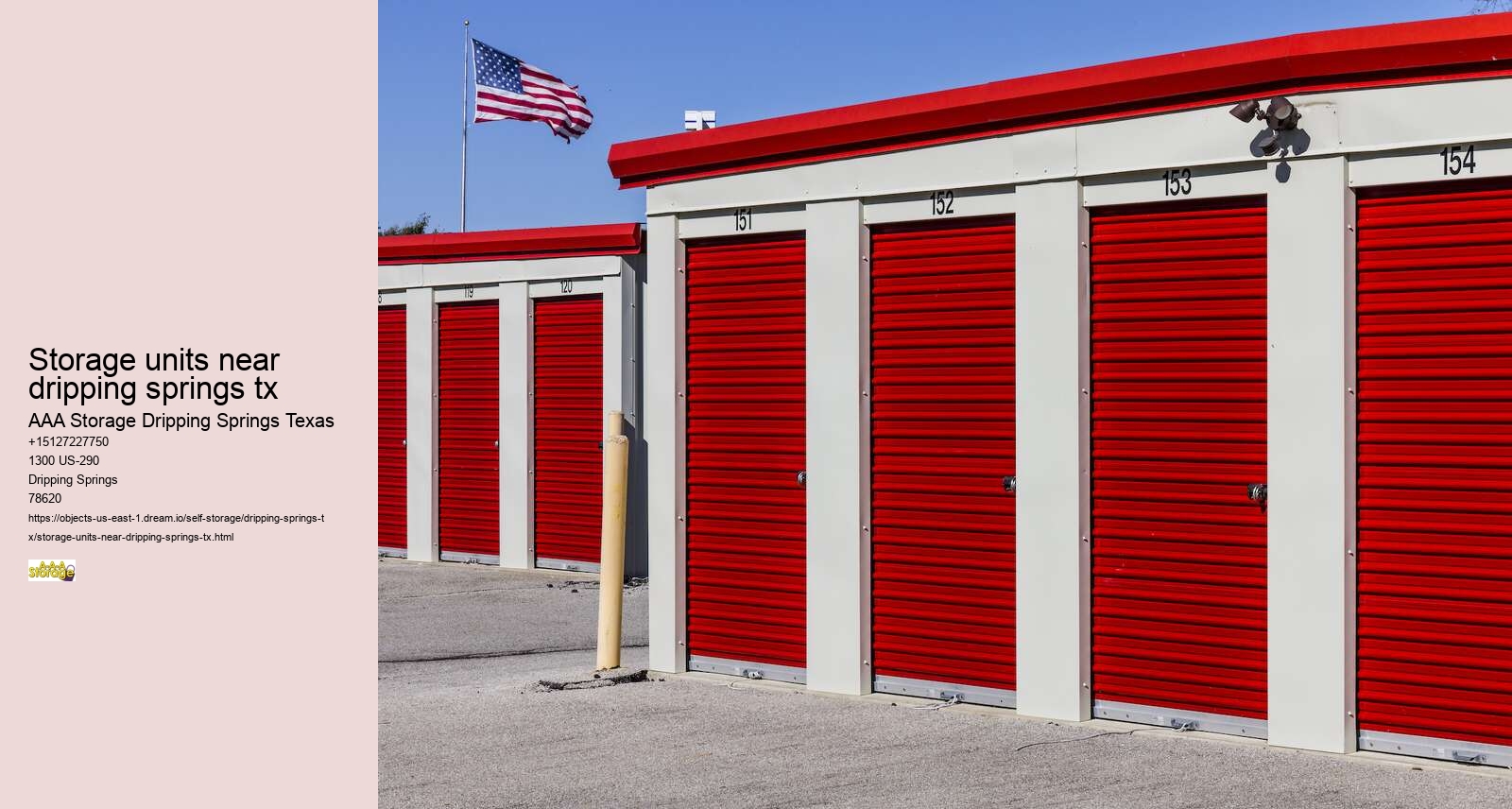 climate controlled self storage units Dripping Springs